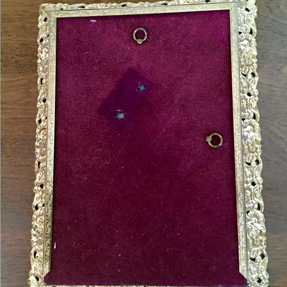 Vintage 60’s Metal Photo Frame